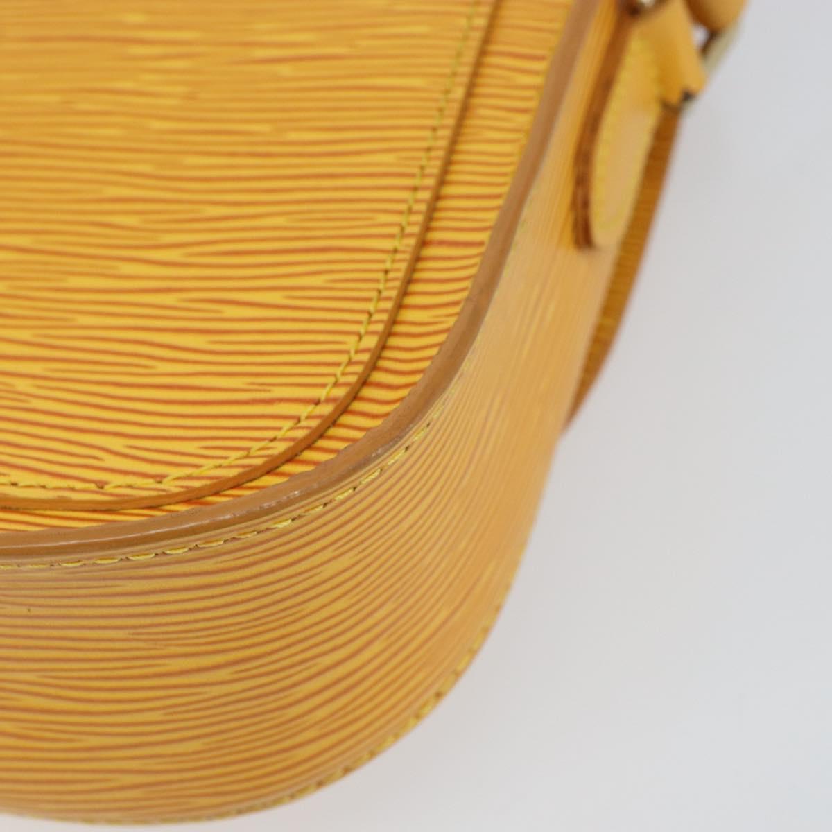 LOUIS VUITTON Epi Saint Cloud PM Shoulder Bag Yellow M52219 LV Auth 158626