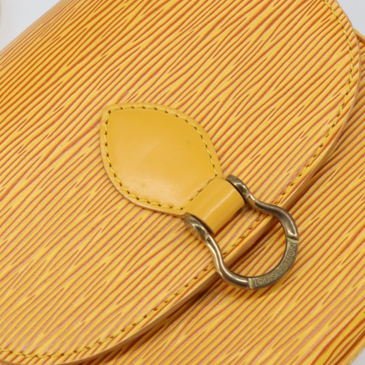 LOUIS VUITTON Epi Saint Cloud PM Shoulder Bag Yellow M52219 LV Auth 158626