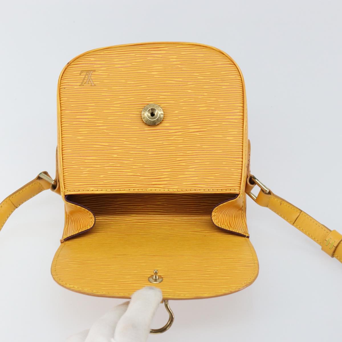 LOUIS VUITTON Epi Saint Cloud PM Shoulder Bag Yellow M52219 LV Auth 158626