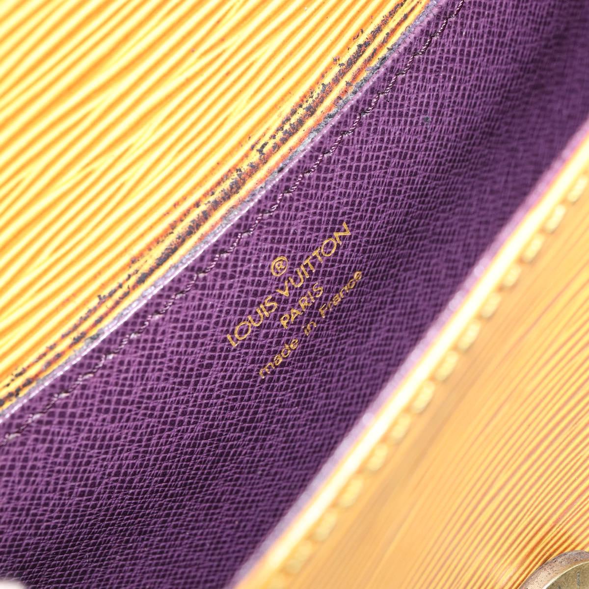 LOUIS VUITTON Epi Saint Cloud PM Shoulder Bag Yellow M52219 LV Auth 158626