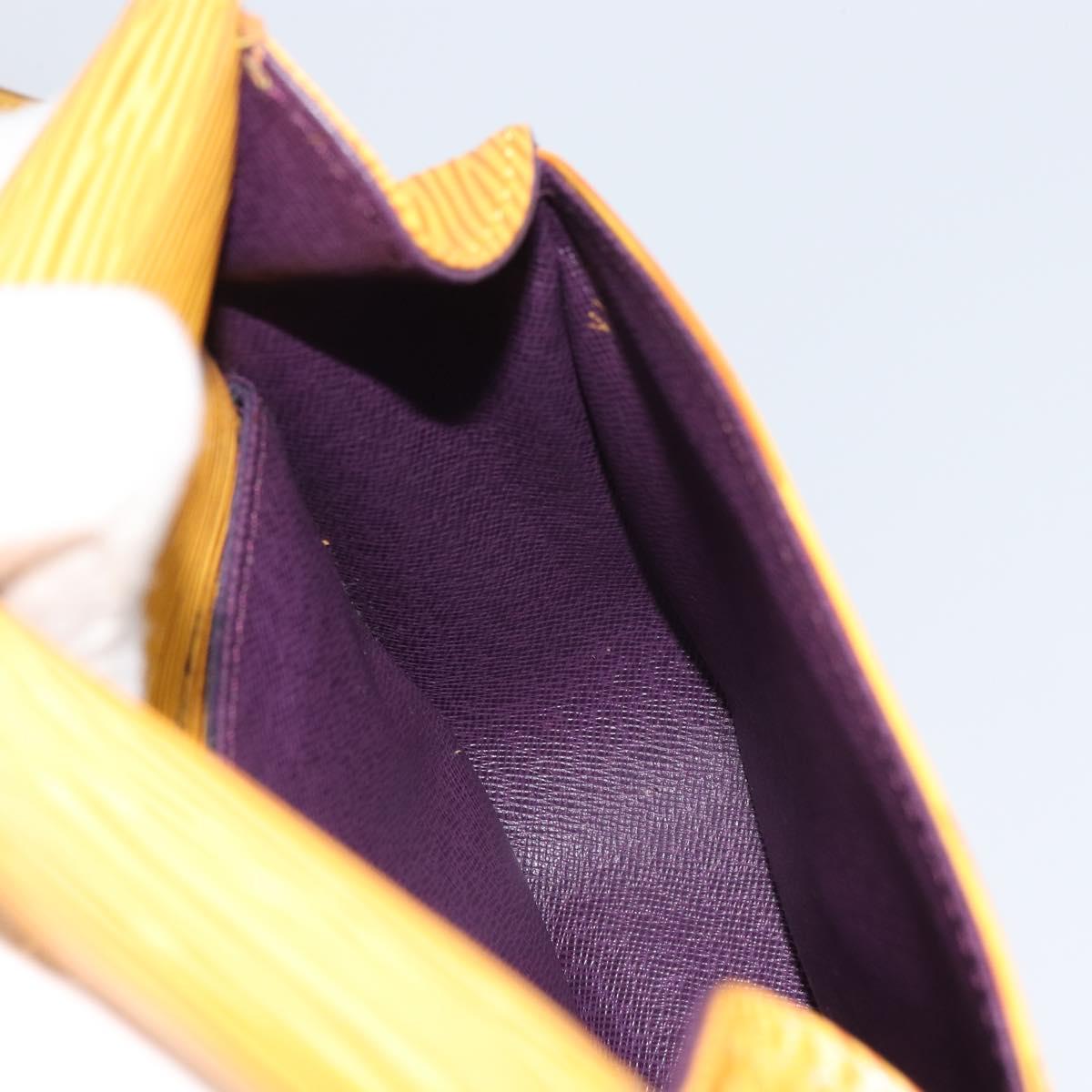 LOUIS VUITTON Epi Saint Cloud PM Shoulder Bag Yellow M52219 LV Auth 158626