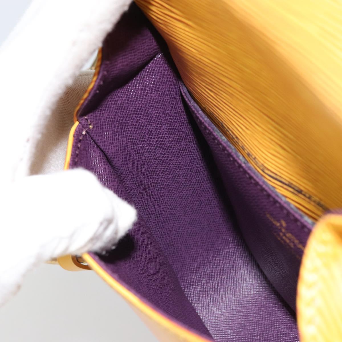 LOUIS VUITTON Epi Saint Cloud PM Shoulder Bag Yellow M52219 LV Auth 158626