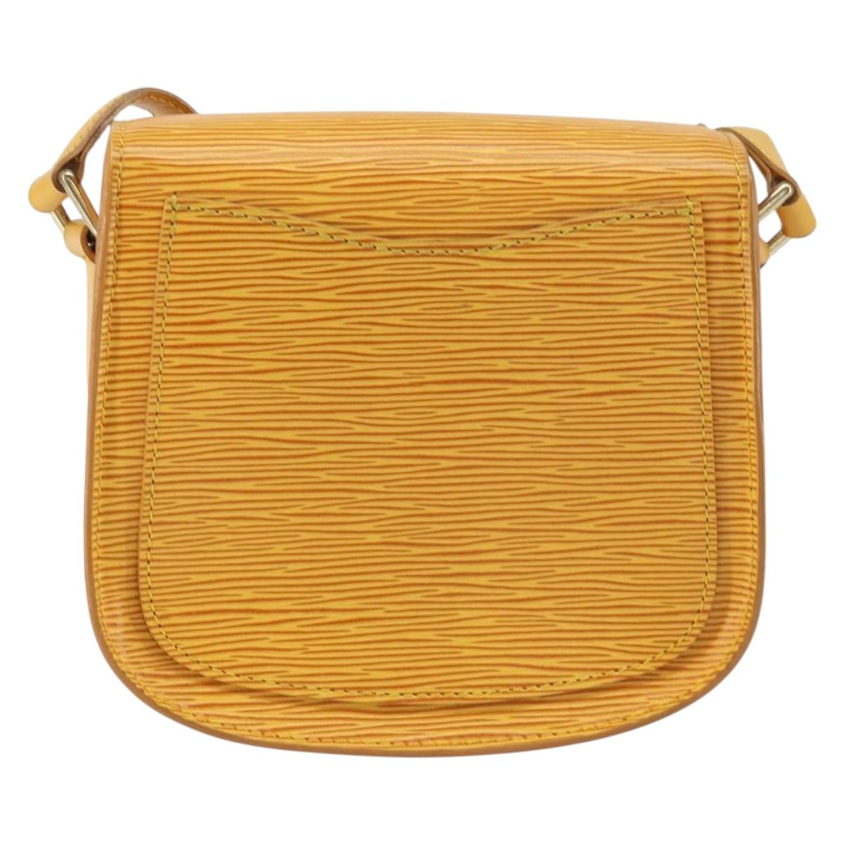 LOUIS VUITTON Epi Saint Cloud PM Shoulder Bag Yellow M52219 LV Auth 158626