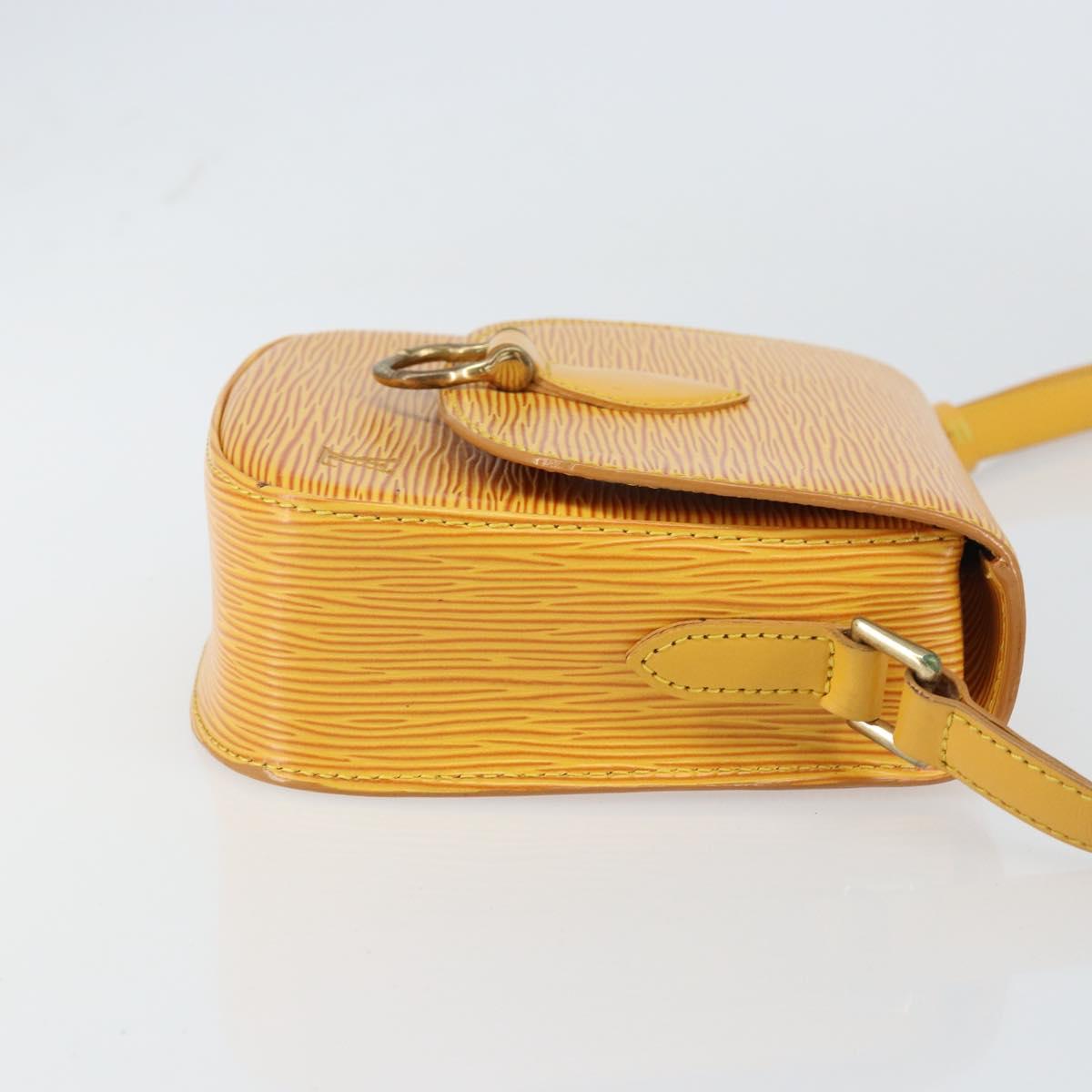 LOUIS VUITTON Epi Saint Cloud PM Shoulder Bag Yellow M52219 LV Auth 158626