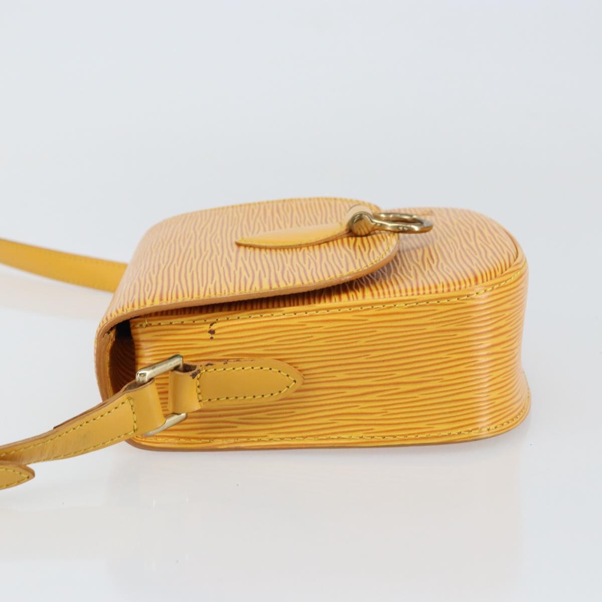 LOUIS VUITTON Epi Saint Cloud PM Shoulder Bag Yellow M52219 LV Auth 158626