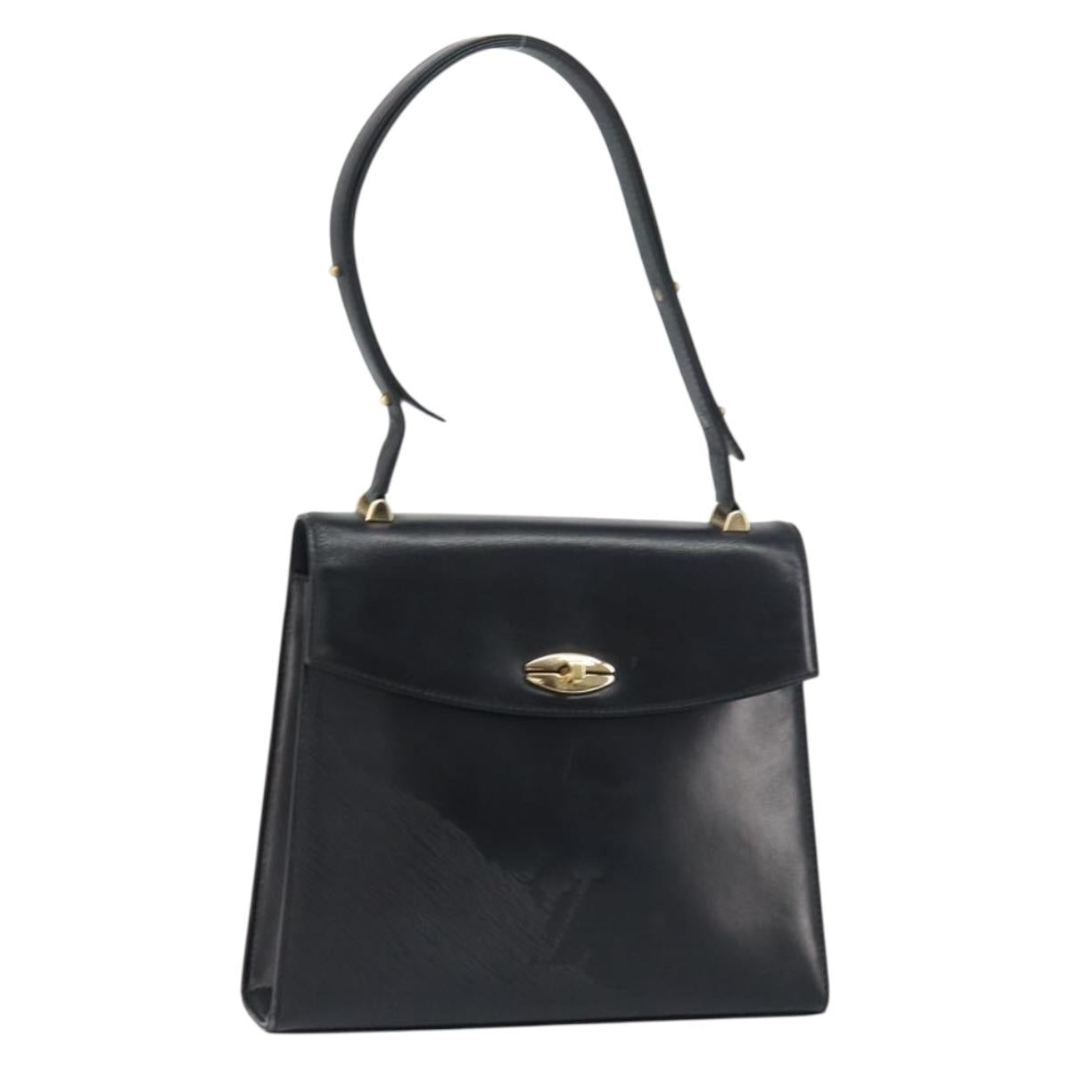 LOUIS VUITTON Epi Opera Line Spartan Bag Leather Black Noir M63942 Auth 158627