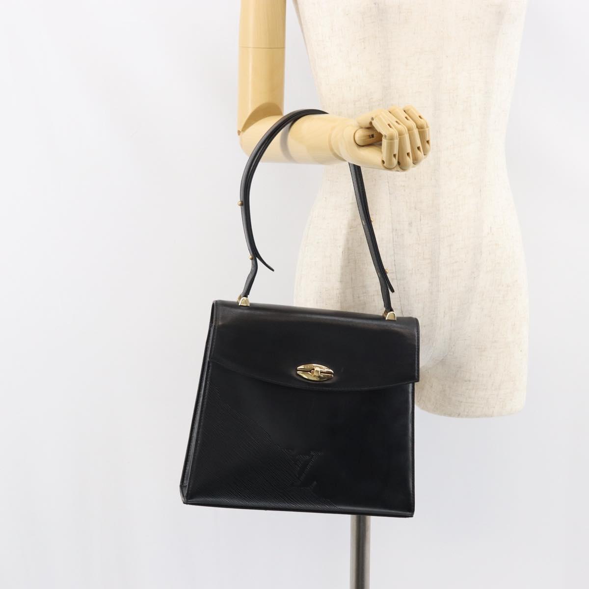 LOUIS VUITTON Epi Opera Line Spartan Bag Leather Black Noir M63942 Auth 158627