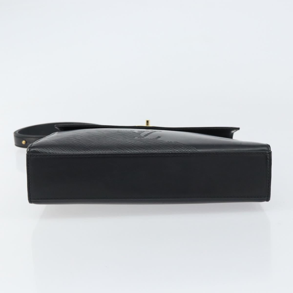 LOUIS VUITTON Epi Opera Line Spartan Bag Leather Black Noir M63942 Auth 158627
