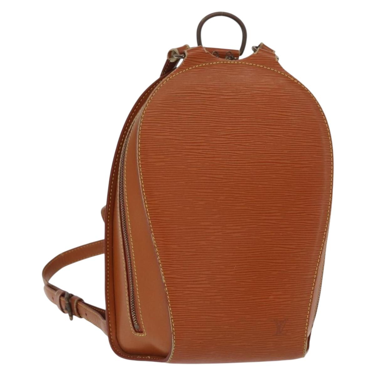 LOUIS VUITTON Epi Mabillon Backpack Zipangu Gold M52238 LV Auth 158628