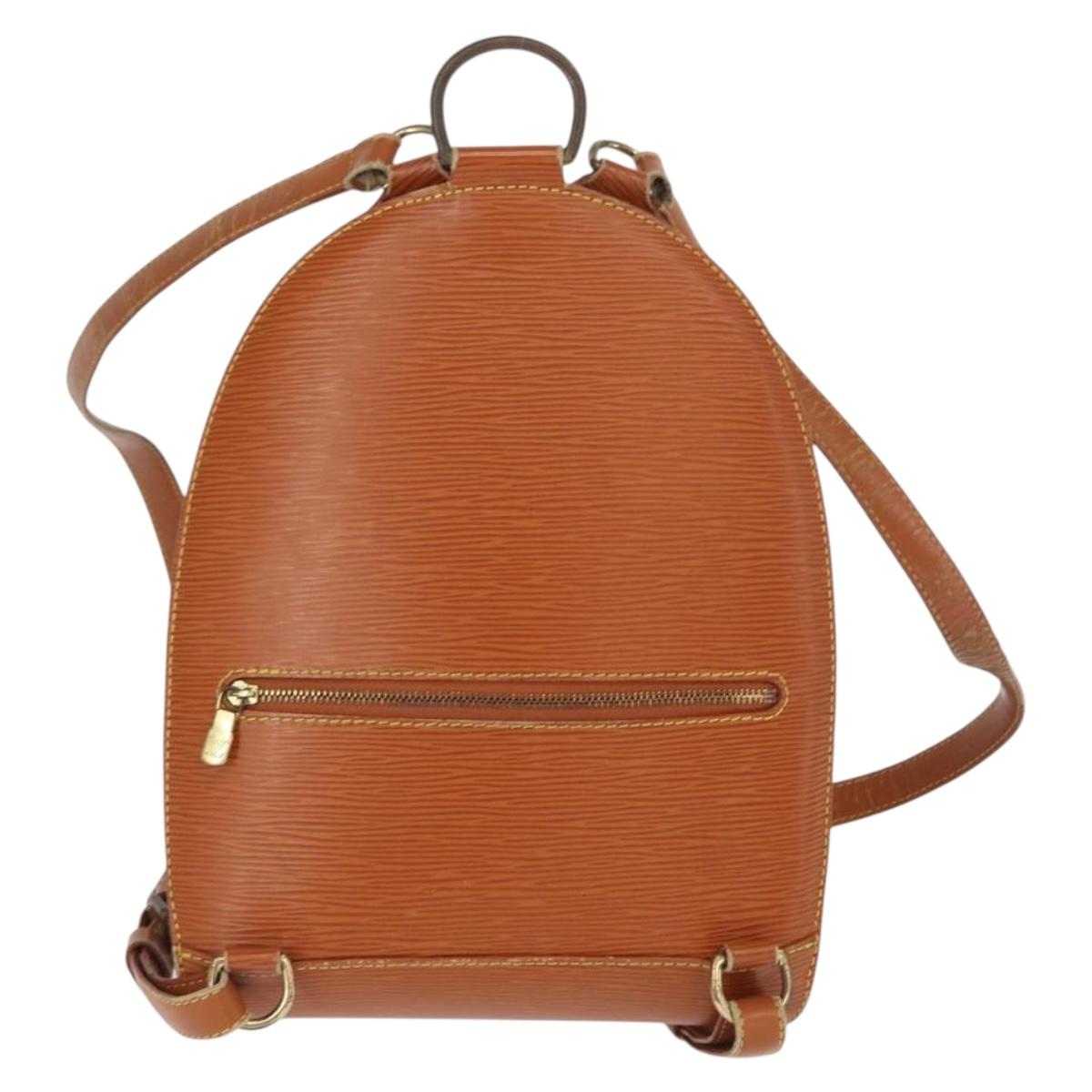 LOUIS VUITTON Epi Mabillon Backpack Zipangu Gold M52238 LV Auth 158628