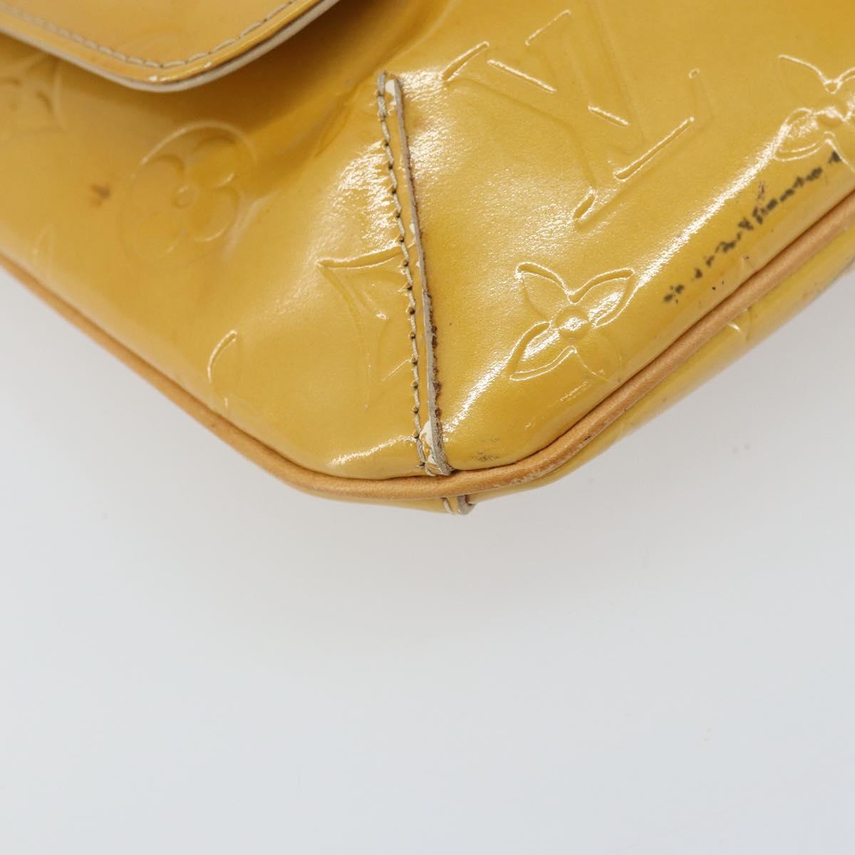 LOUIS VUITTON Monogram Vernis Thompson Street Bag Beige M91301 LV Auth 158629