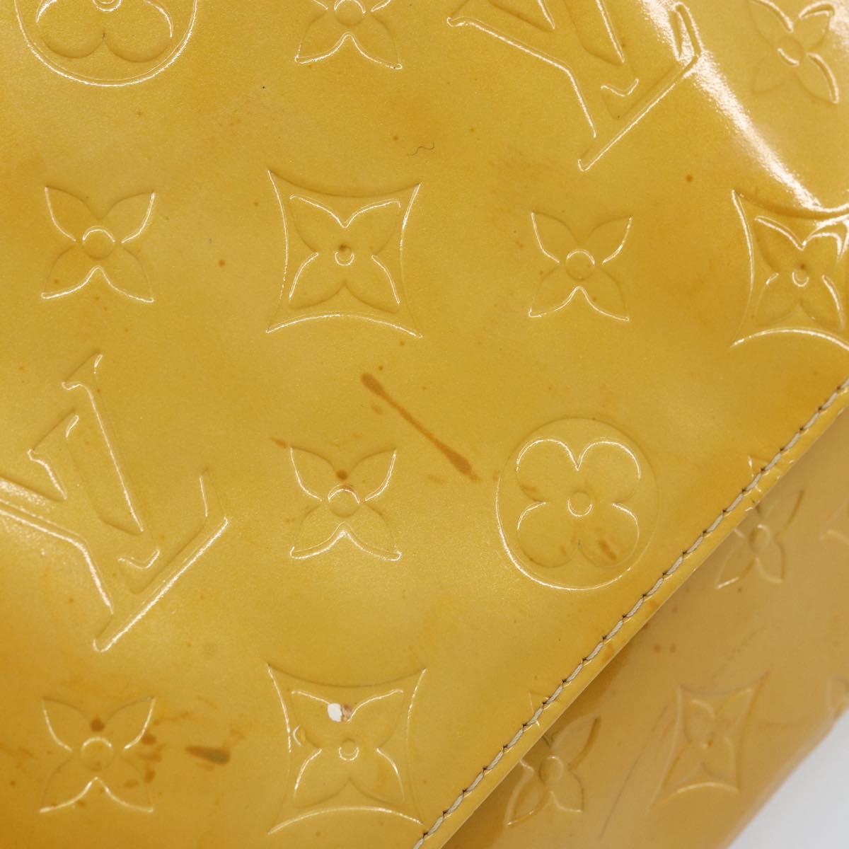 LOUIS VUITTON Monogram Vernis Thompson Street Bag Beige M91301 LV Auth 158629