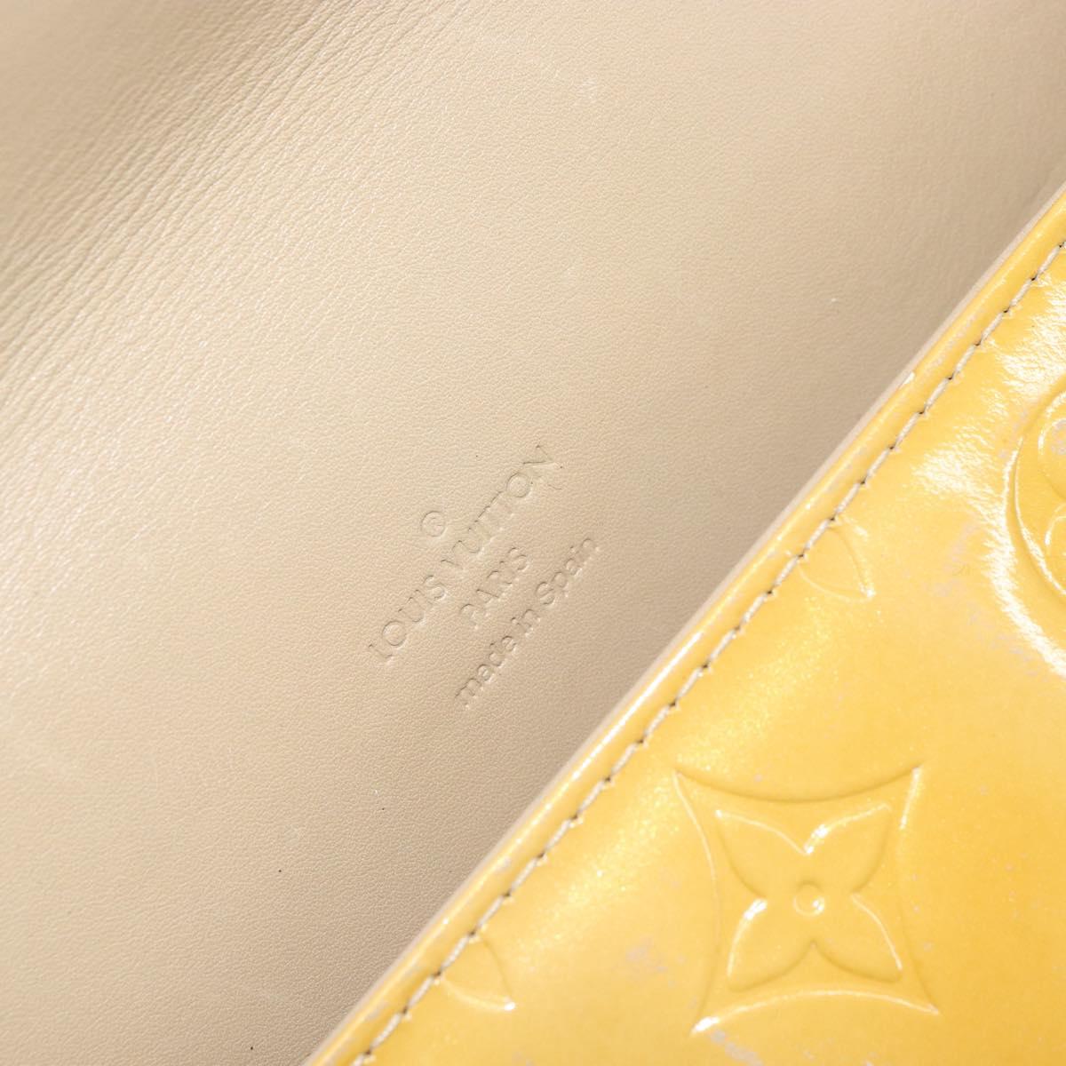 LOUIS VUITTON Monogram Vernis Thompson Street Bag Beige M91301 LV Auth 158629