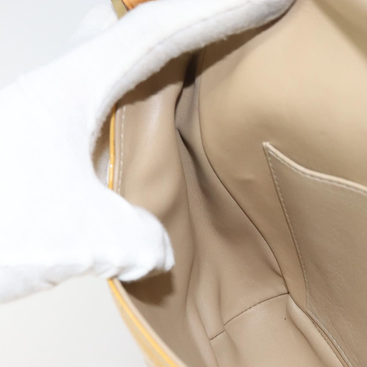 LOUIS VUITTON Monogram Vernis Thompson Street Bag Beige M91301 LV Auth 158629
