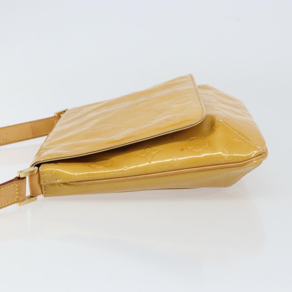 LOUIS VUITTON Monogram Vernis Thompson Street Bag Beige M91301 LV Auth 158629