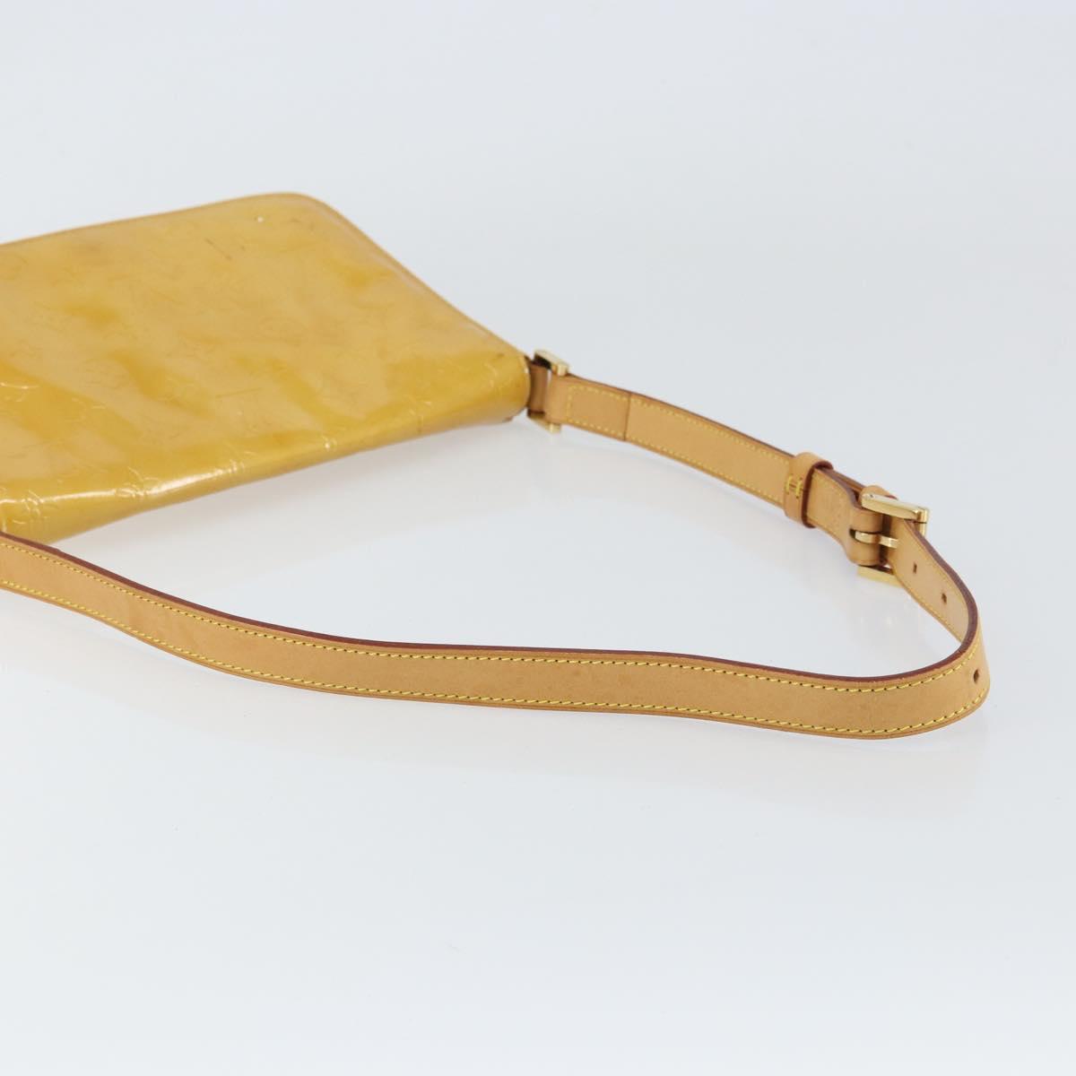 LOUIS VUITTON Monogram Vernis Thompson Street Bag Beige M91301 LV Auth 158629
