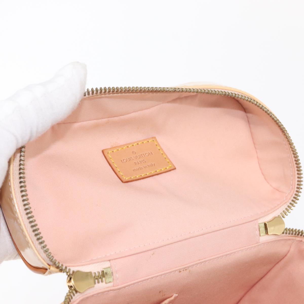 LOUIS VUITTON Vernis Sullivan Vertical Bag Marshmallow Pink M91298 Auth 158631