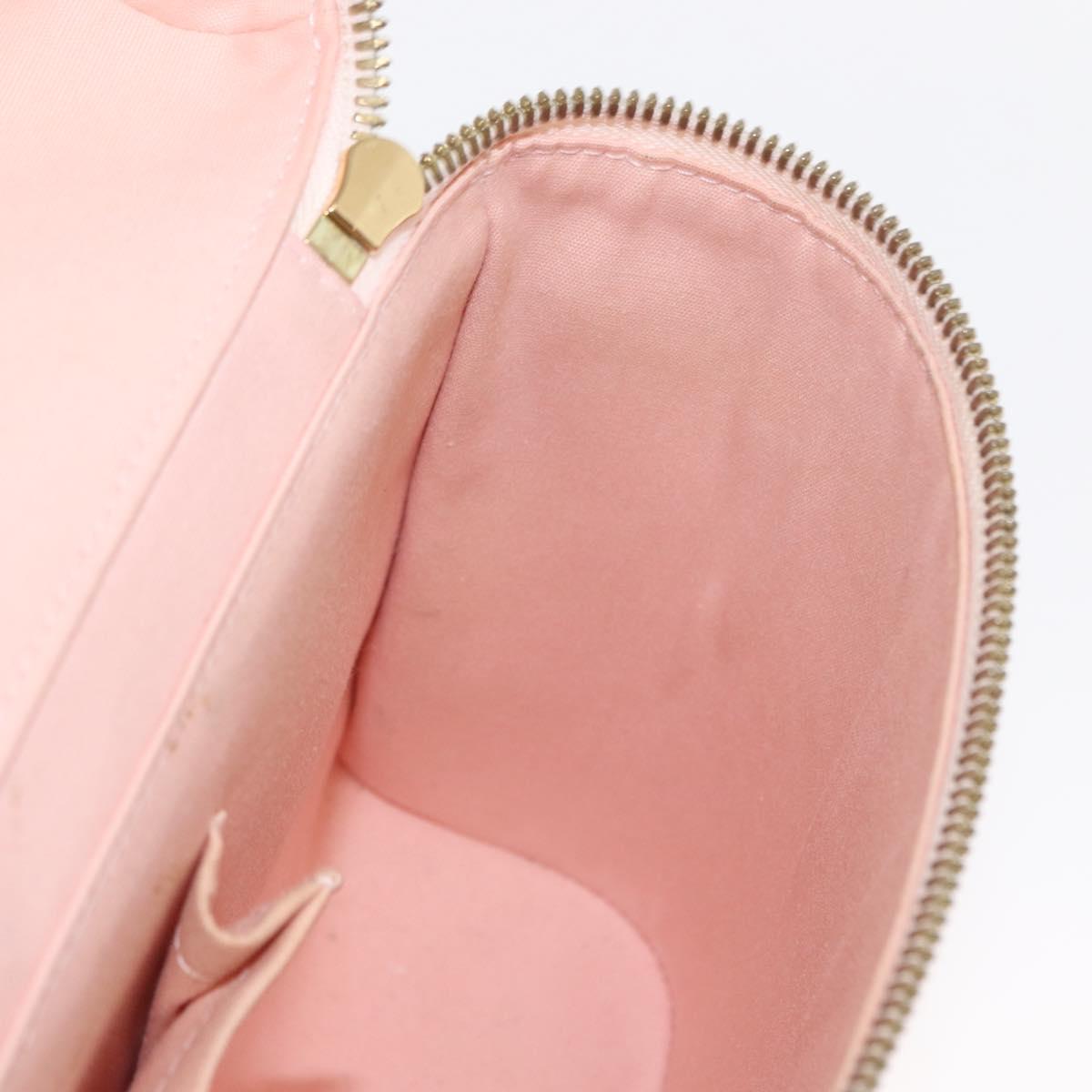 LOUIS VUITTON Vernis Sullivan Vertical Bag Marshmallow Pink M91298 Auth 158631