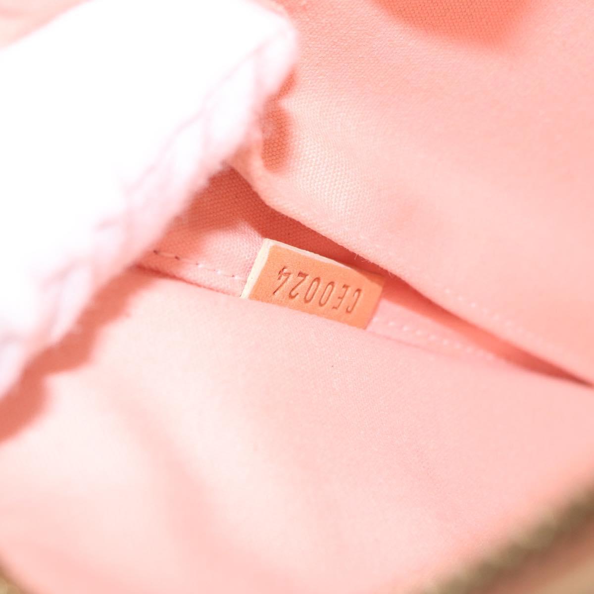 LOUIS VUITTON Vernis Sullivan Vertical Bag Marshmallow Pink M91298 Auth 158631