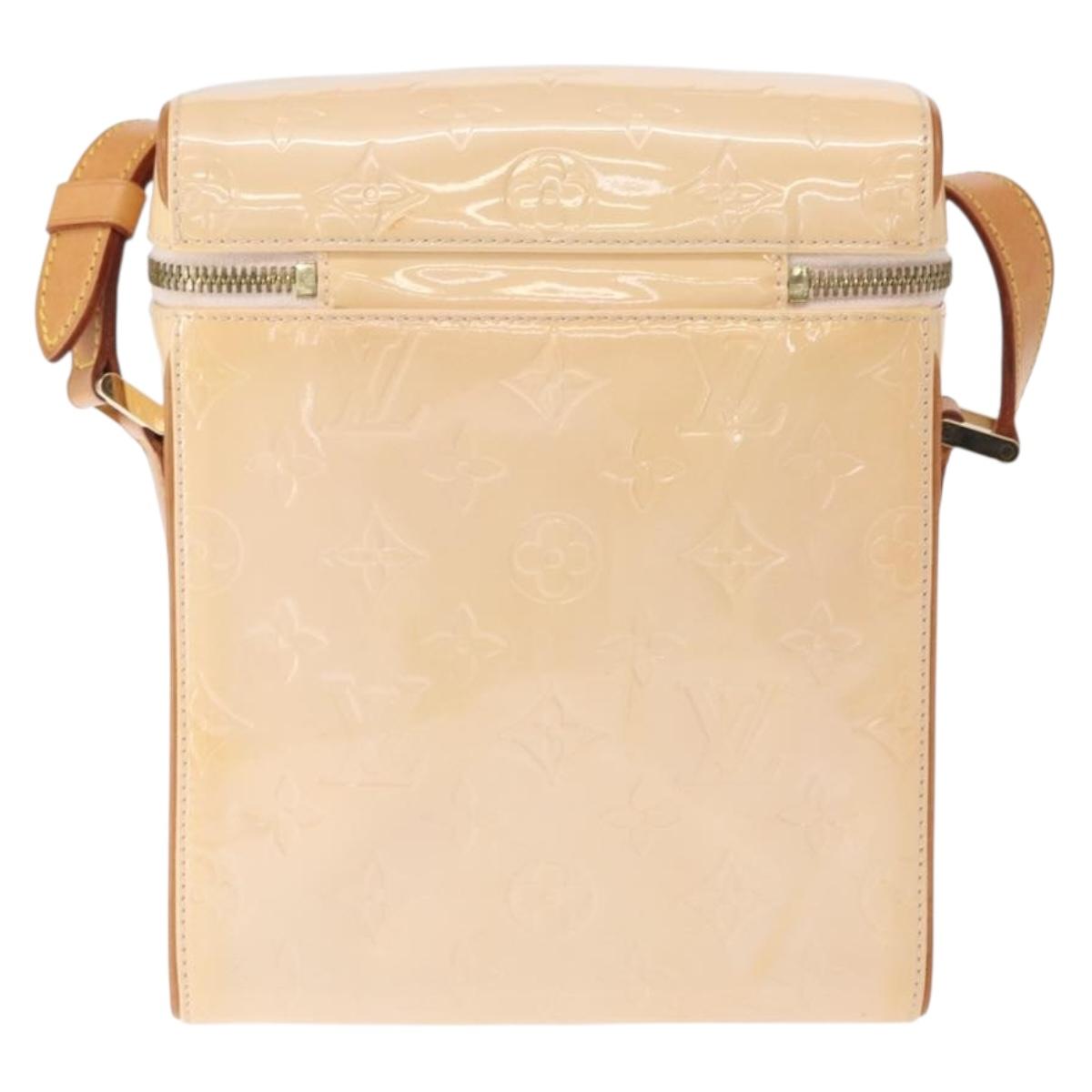 LOUIS VUITTON Vernis Sullivan Vertical Bag Marshmallow Pink M91298 Auth 158631