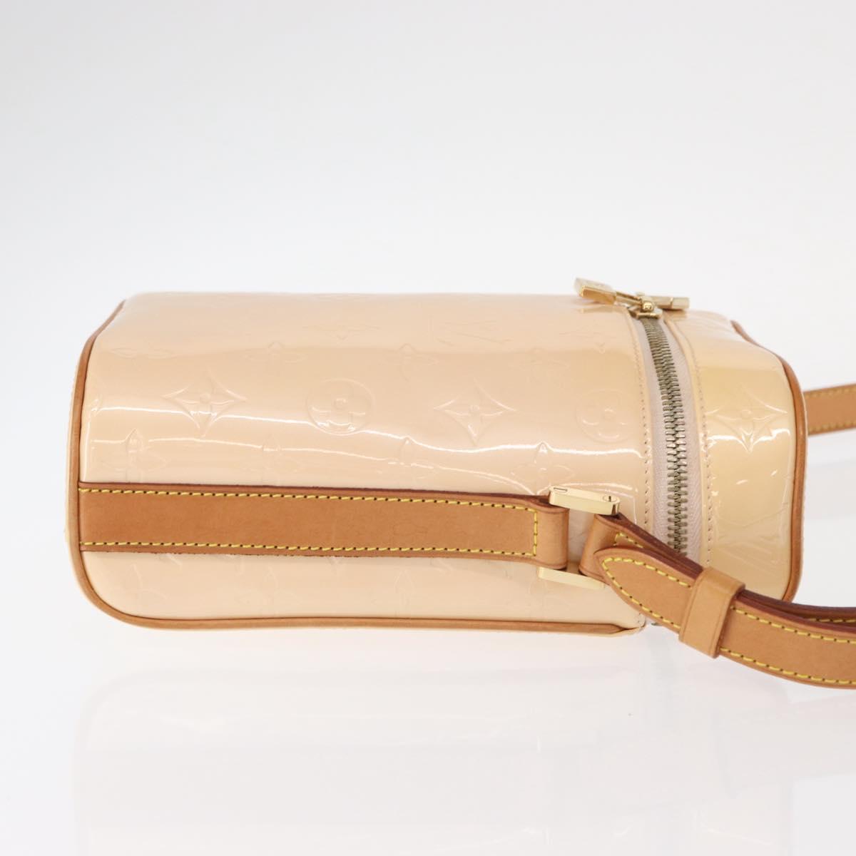 LOUIS VUITTON Vernis Sullivan Vertical Bag Marshmallow Pink M91298 Auth 158631