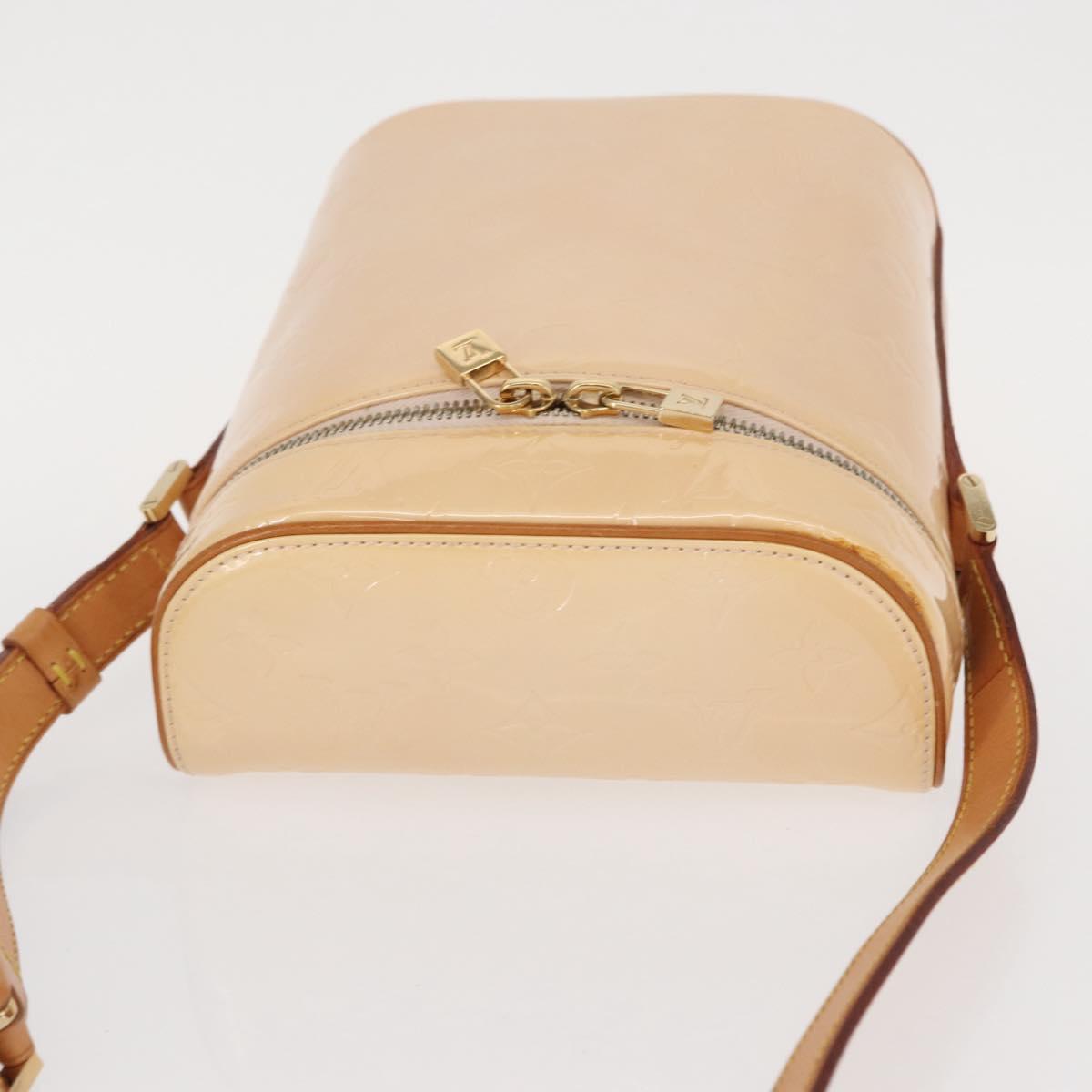 LOUIS VUITTON Vernis Sullivan Vertical Bag Marshmallow Pink M91298 Auth 158631