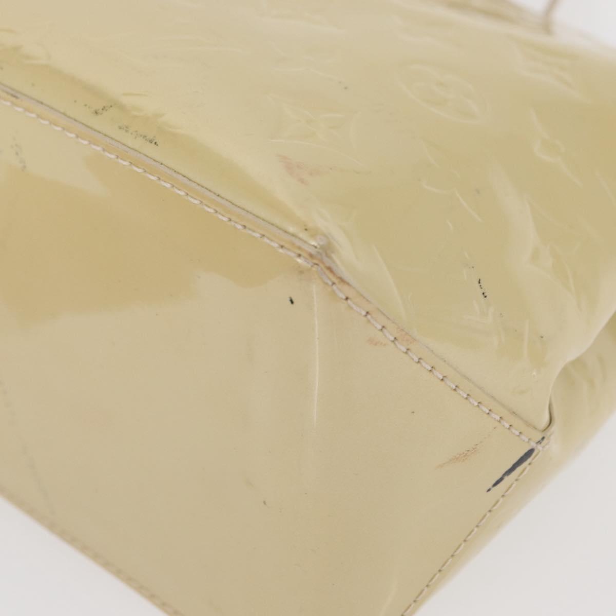 LOUIS VUITTON Monogram Vernis Wilshire PM Hand Bag Broncorail M91452 Auth 158632