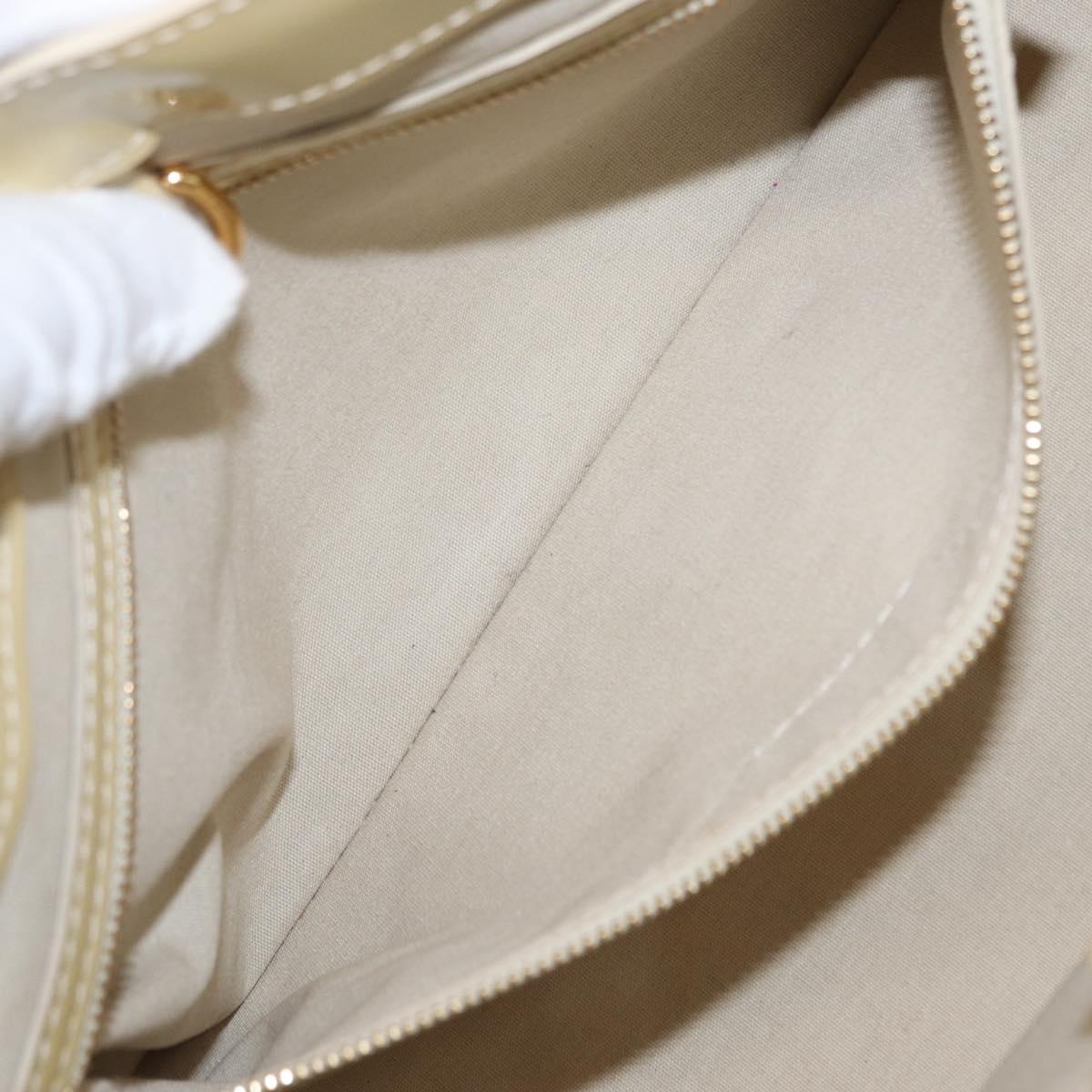 LOUIS VUITTON Monogram Vernis Wilshire PM Hand Bag Broncorail M91452 Auth 158632