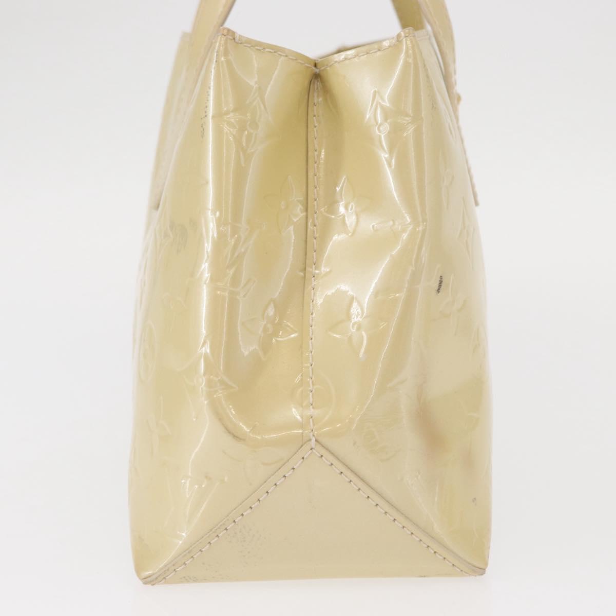 LOUIS VUITTON Monogram Vernis Wilshire PM Hand Bag Broncorail M91452 Auth 158632
