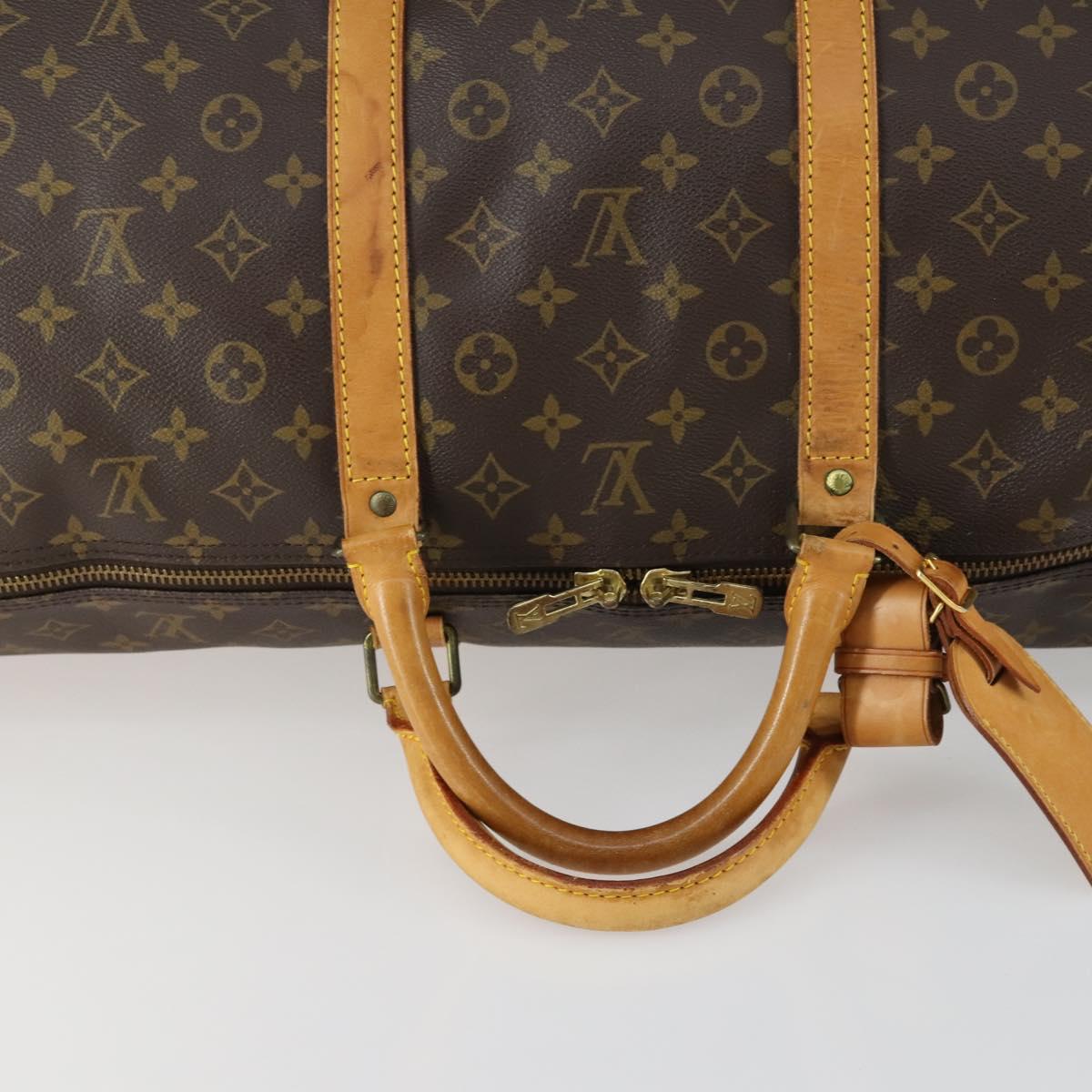 LOUIS VUITTON Monogram Keepall 60 Boston Bag M41422 LV Auth 158634