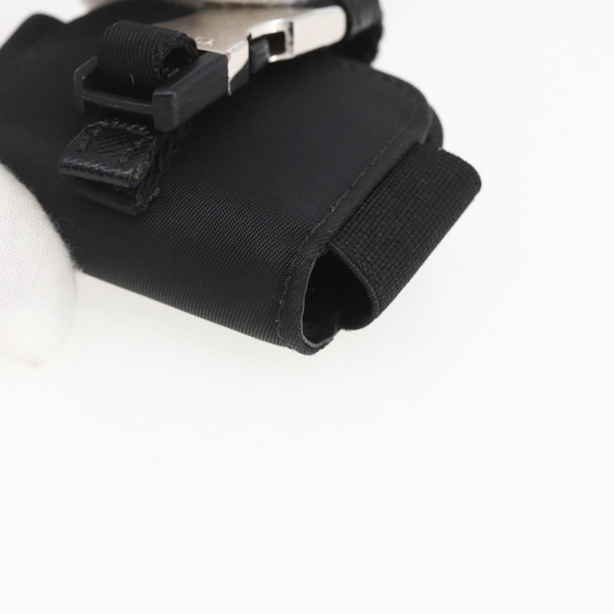PRADA For AirPods Pro Earphone Case Nylon Black 1ZD005 Auth 158639