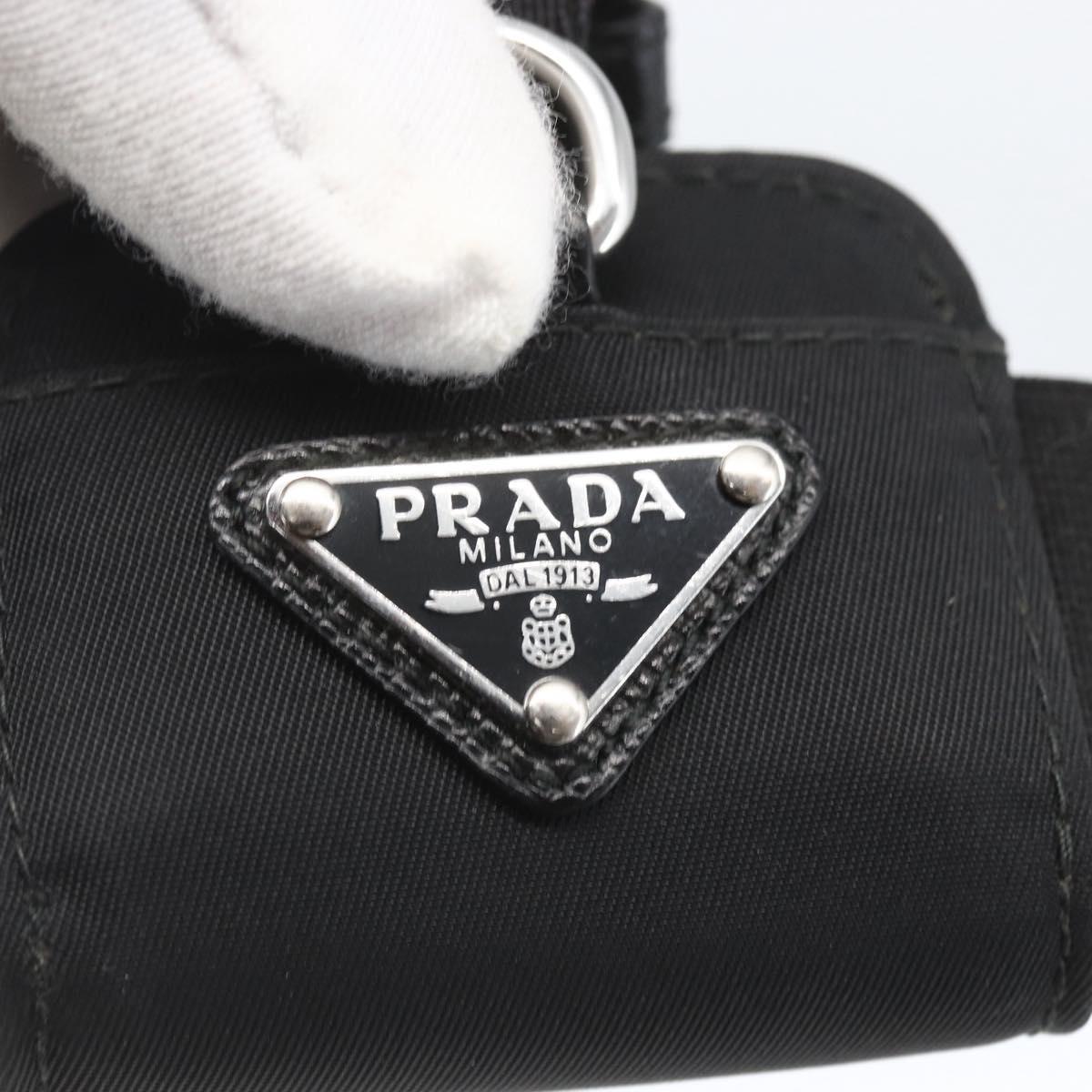 PRADA For AirPods Pro Earphone Case Nylon Black 1ZD005 Auth 158639