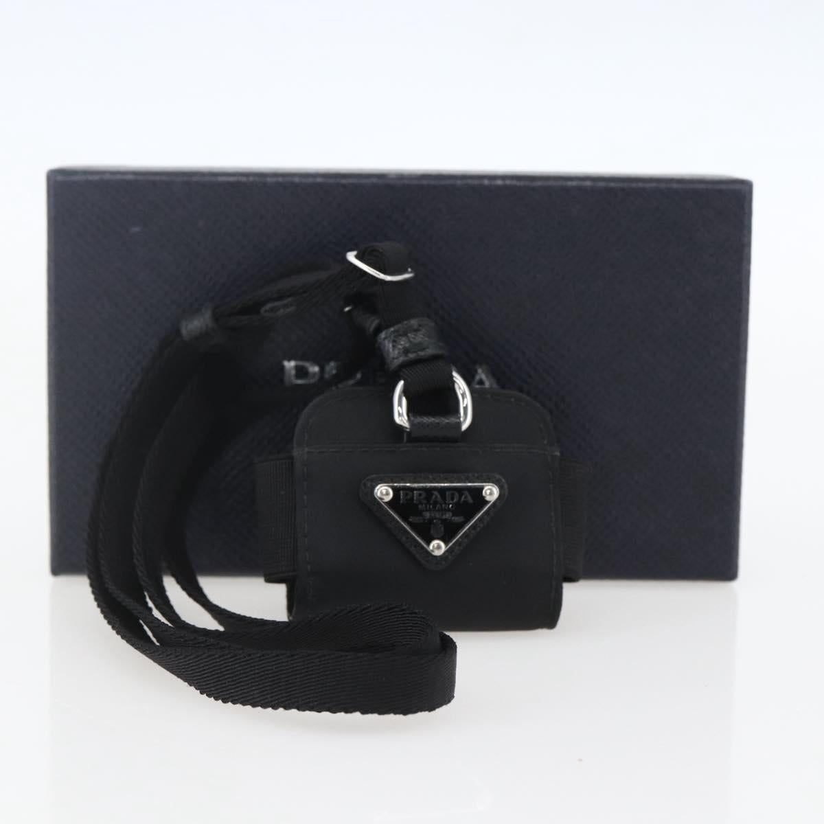 PRADA For AirPods Pro Earphone Case Nylon Black 1ZD005 Auth 158639