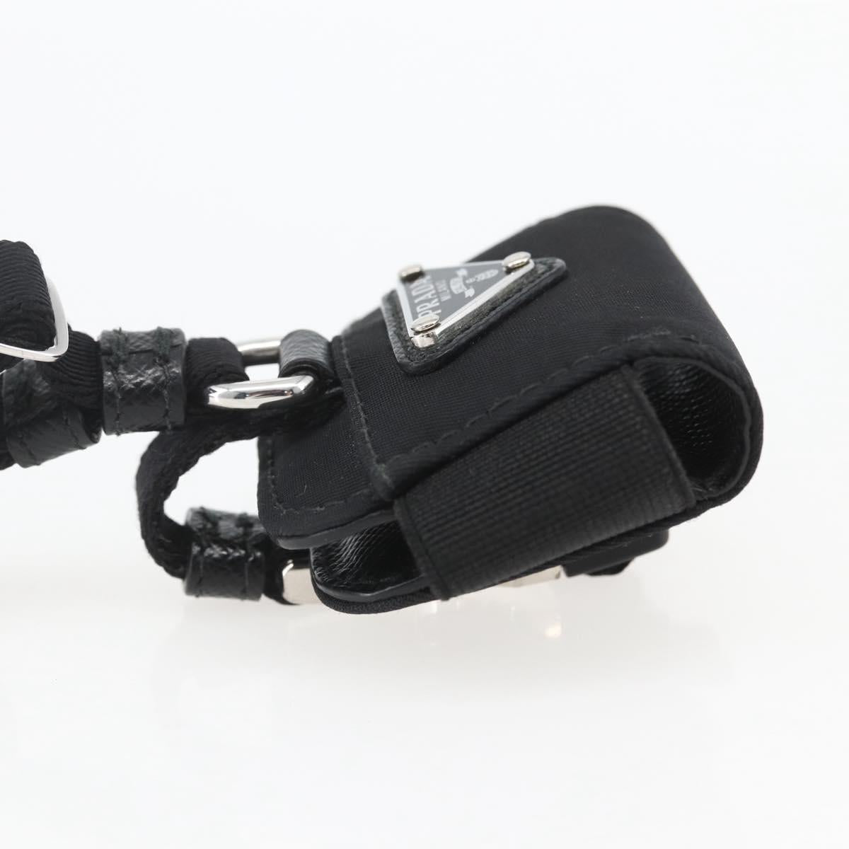 PRADA For AirPods Pro Earphone Case Nylon Black 1ZD005 Auth 158639