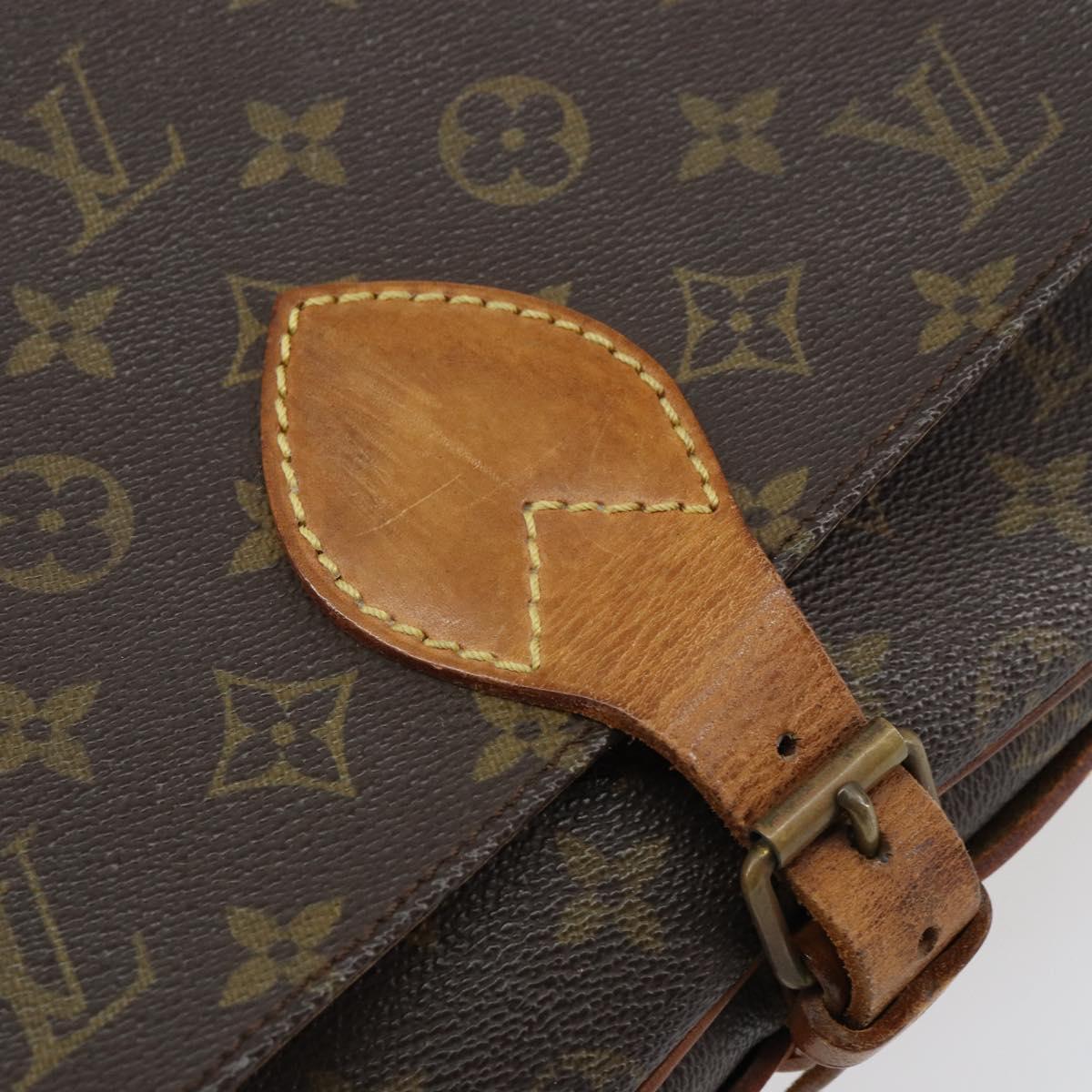 LOUIS VUITTON Monogram Cartouchiere MM Shoulder Bag M51253 LV Auth 158644