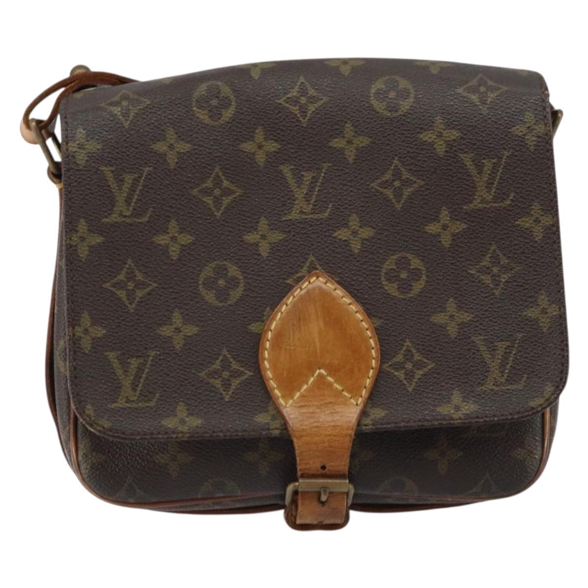LOUIS VUITTON Monogram Cartouchiere MM Shoulder Bag M51253 LV Auth 158644