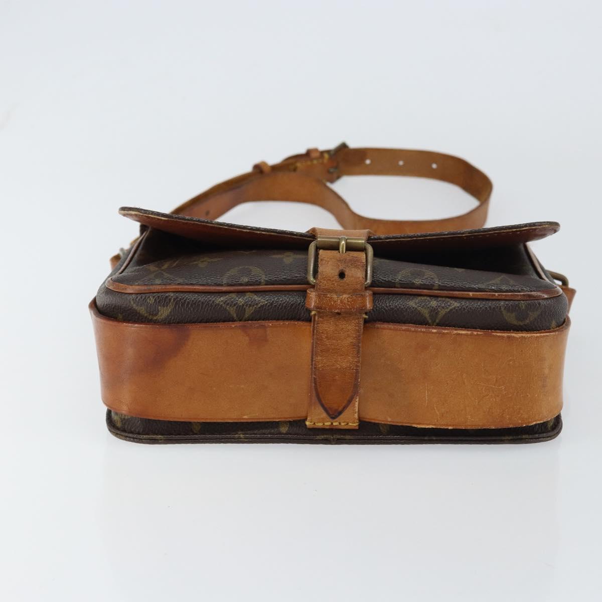 LOUIS VUITTON Monogram Cartouchiere MM Shoulder Bag M51253 LV Auth 158644