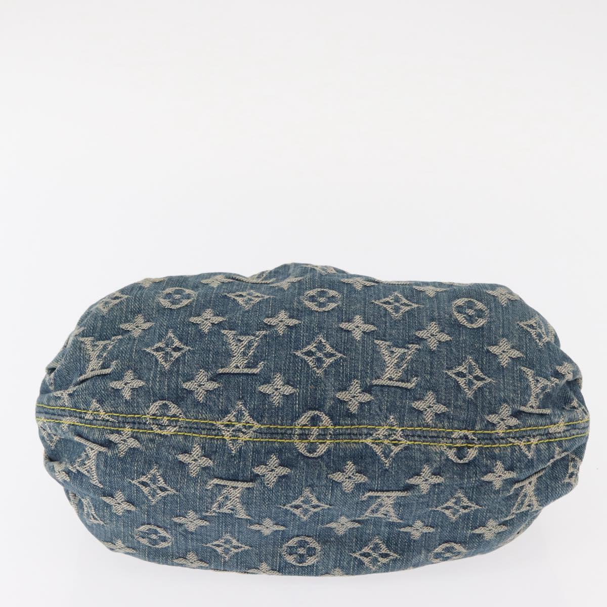 LOUIS VUITTON Monogram Denim Preity Hand Bag Blue M95020 LV Auth 158648V