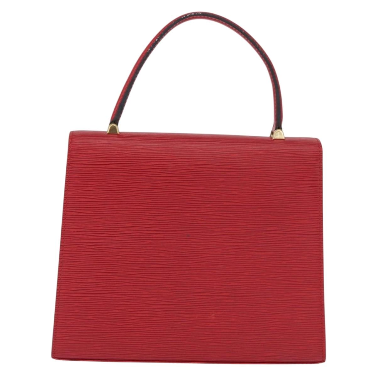 LOUIS VUITTON Epi Malesherbes Hand Bag Red M52377 LV Auth 158649