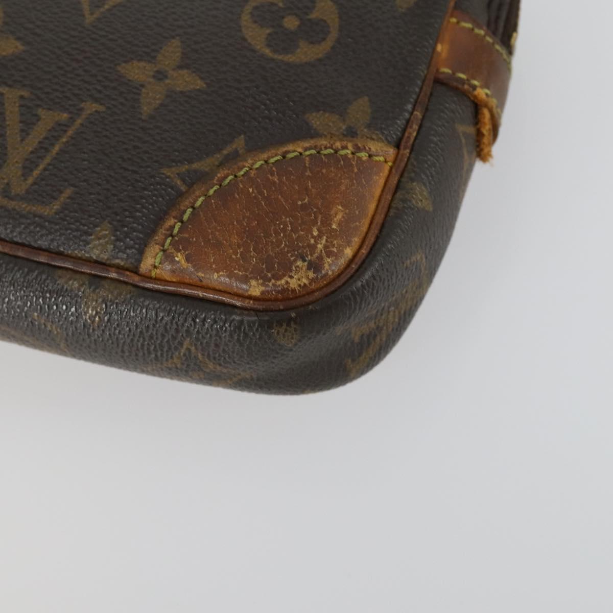 LOUIS VUITTON Monogram Taiga Clutch Bag 2 Set LV Auth 158725