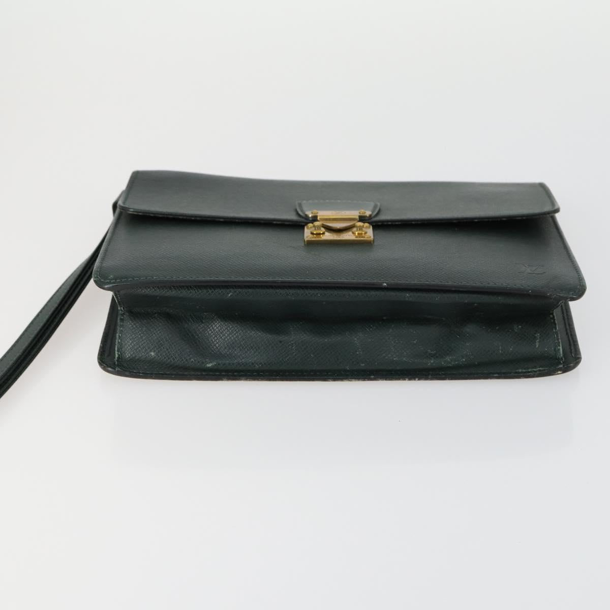 LOUIS VUITTON Monogram Taiga Clutch Bag 2 Set LV Auth 158725