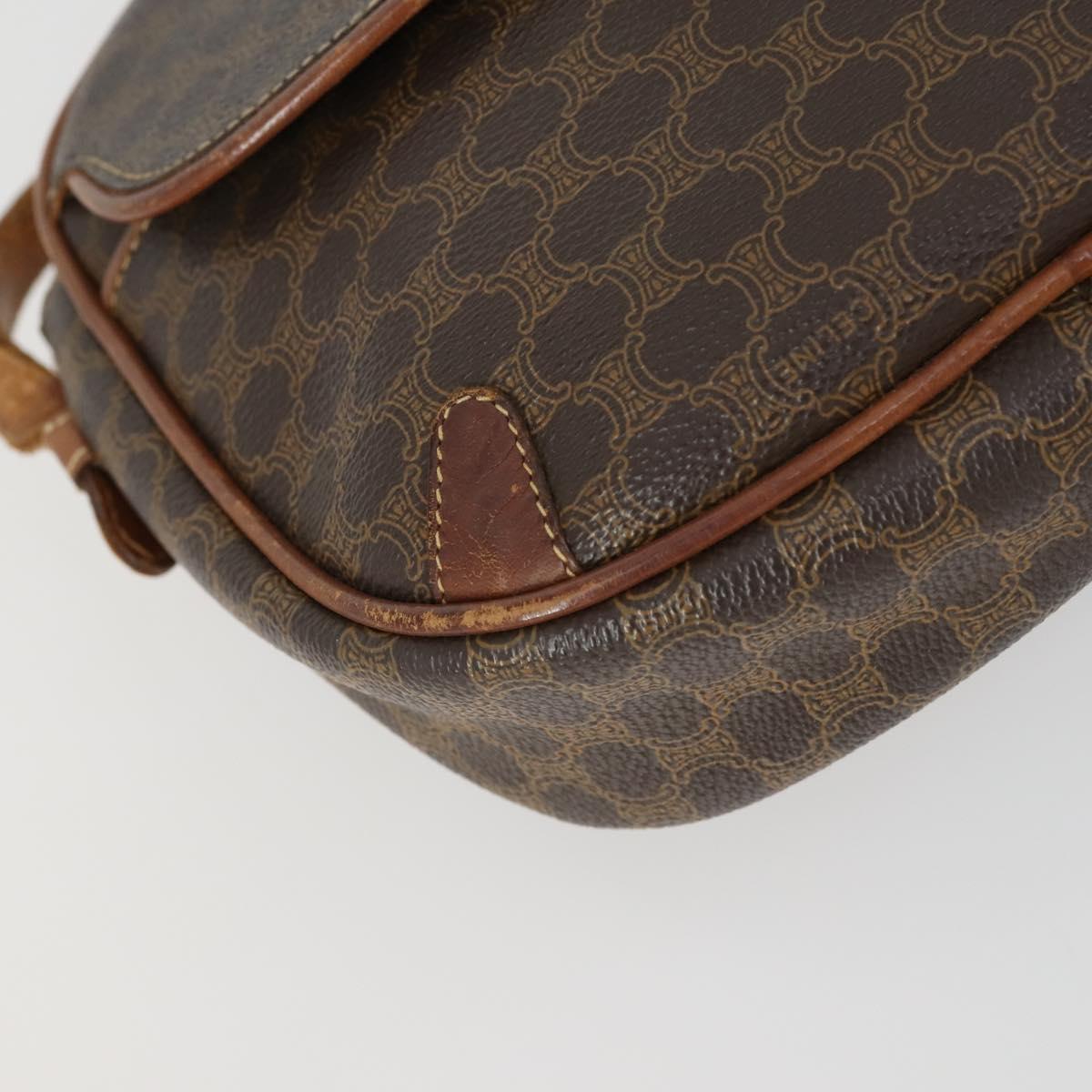 CELINE Gucci Bamboo Macadam Canvas Bag Leather PVC 2 Set Brown Black Auth 158726