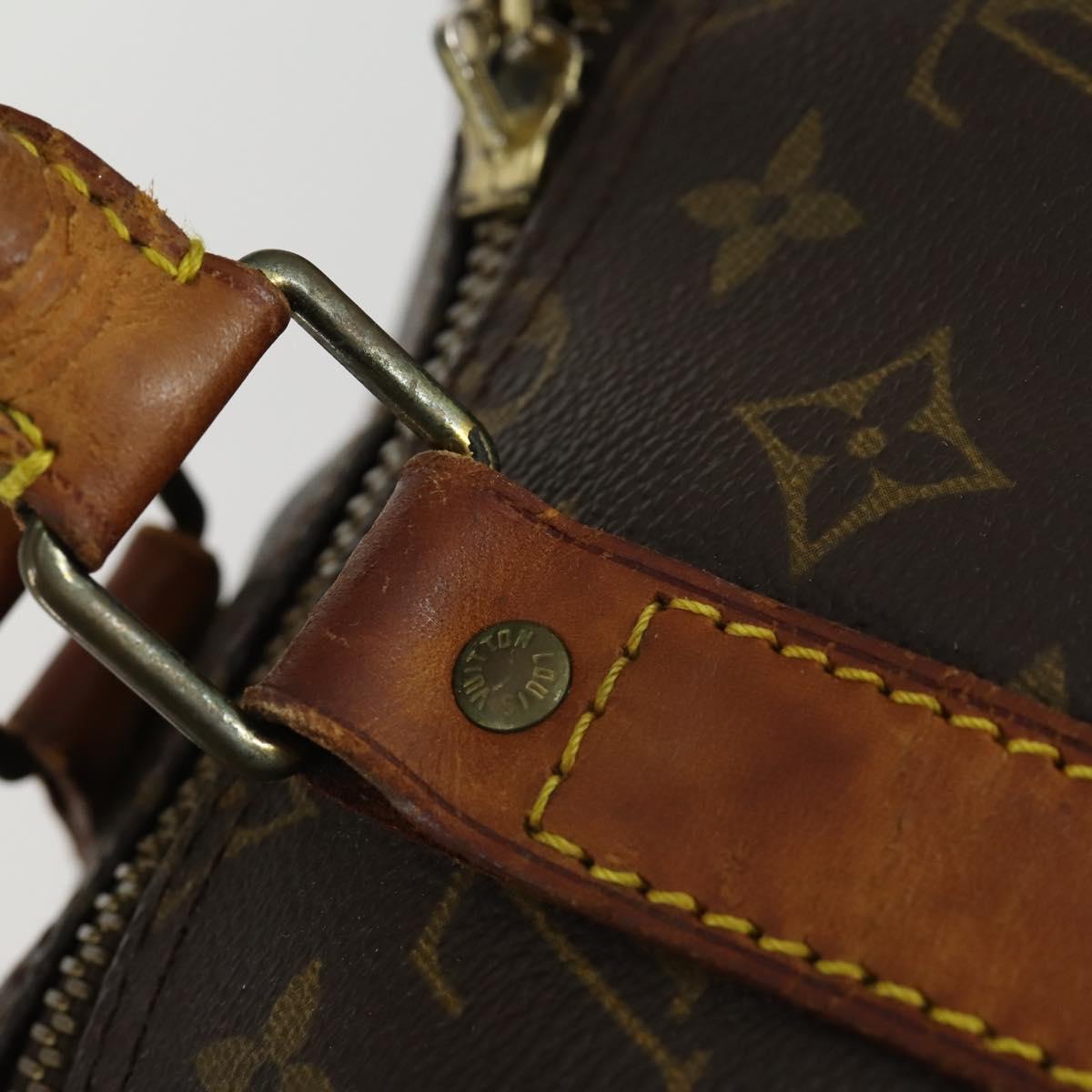LOUIS VUITTON Monogram Keepall Bandouliere 55 Boston Bag M41414 LV Auth 158745