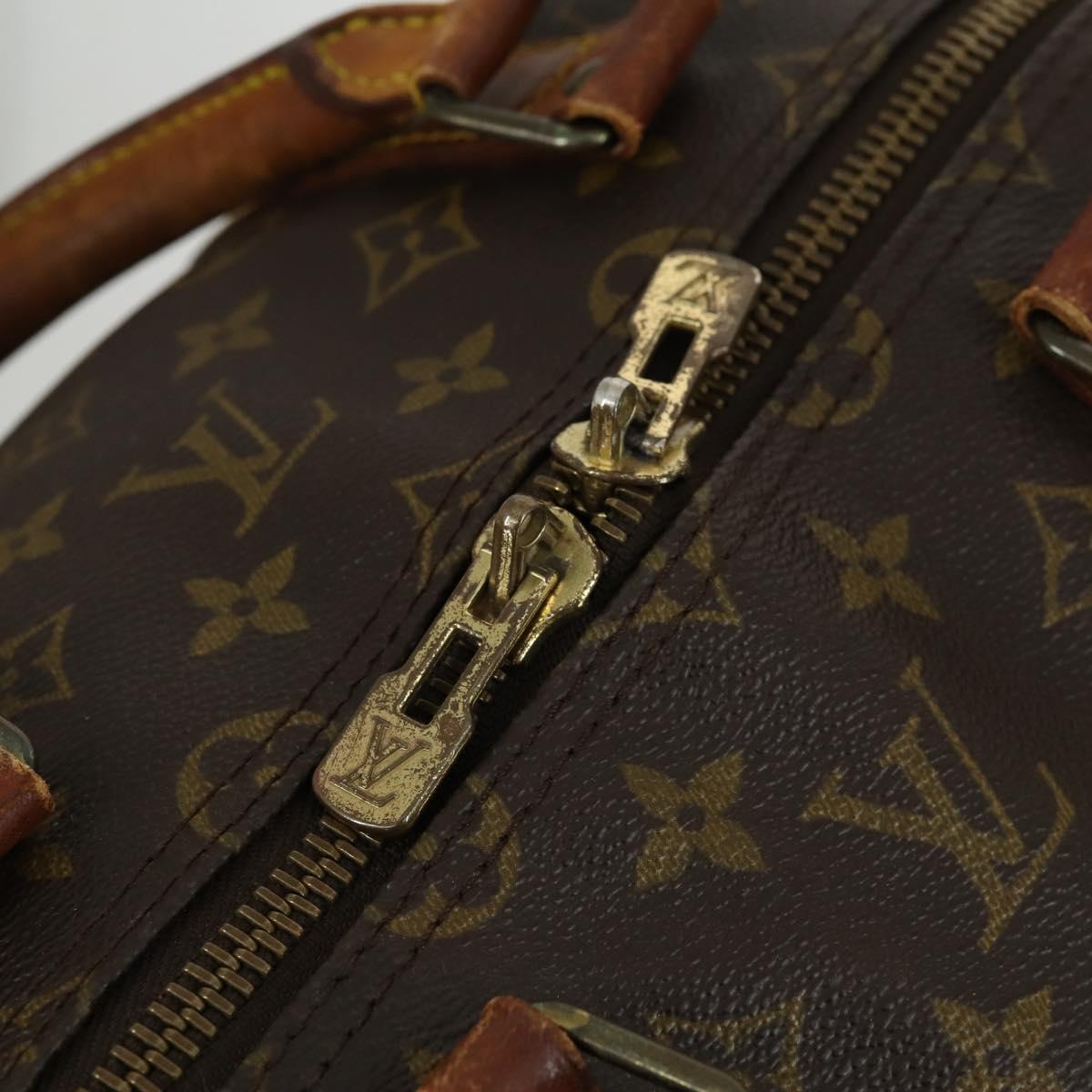 LOUIS VUITTON Monogram Keepall Bandouliere 55 Boston Bag M41414 LV Auth 158745