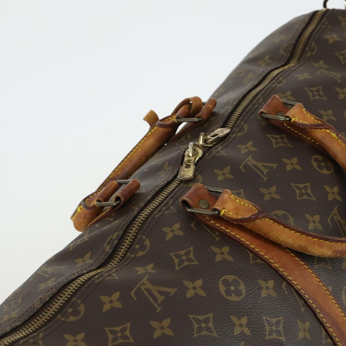 LOUIS VUITTON Monogram Keepall Bandouliere 55 Boston Bag M41414 LV Auth 158745