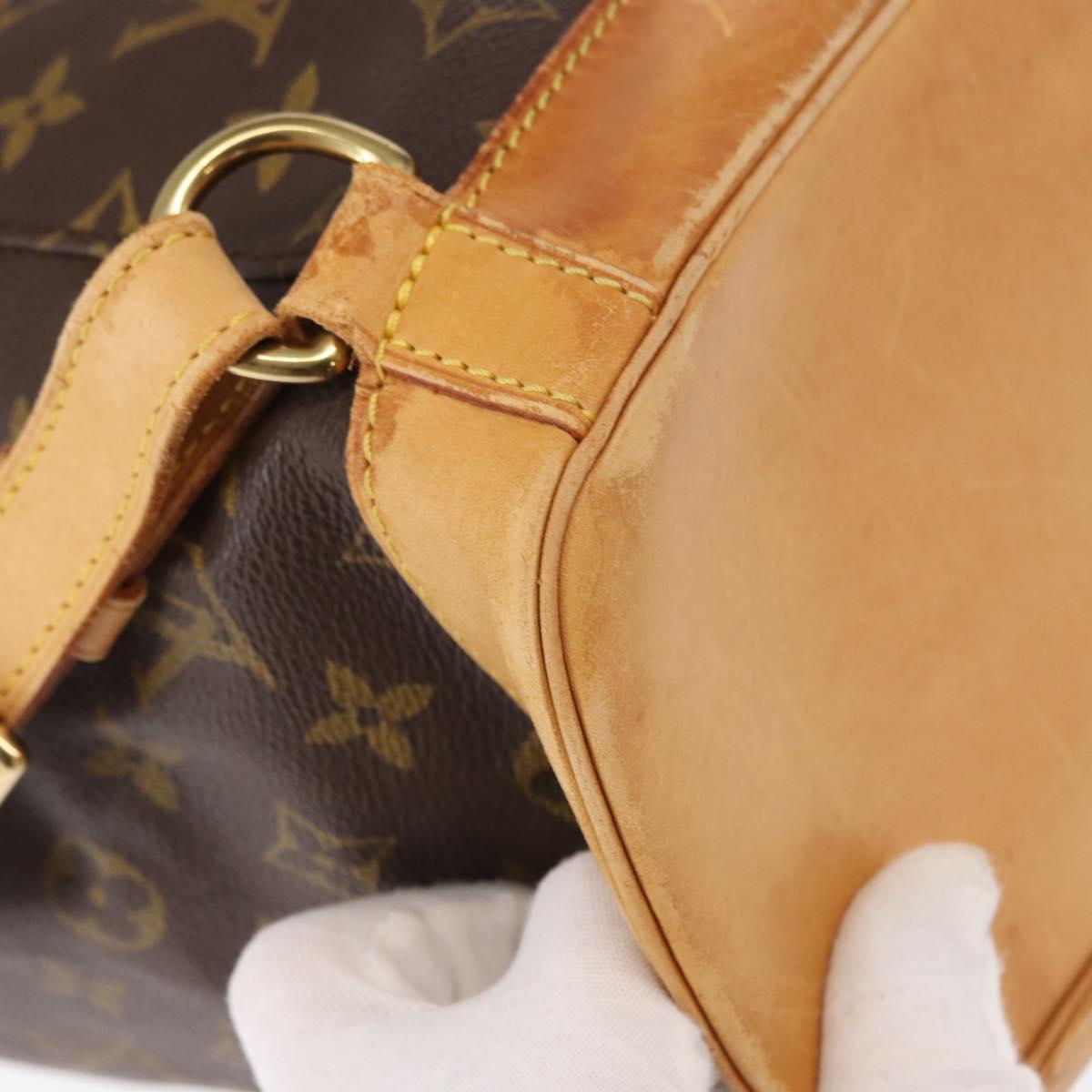 LOUIS VUITTON Monogram Montsouris GM Backpack M51135 LV Auth 158758