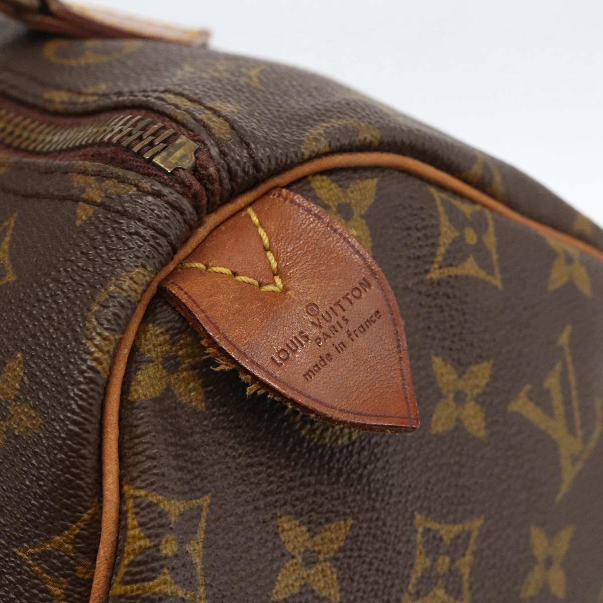 LOUIS VUITTON Monogram Speedy 30 Hand Bag M41526 LV Auth 158762