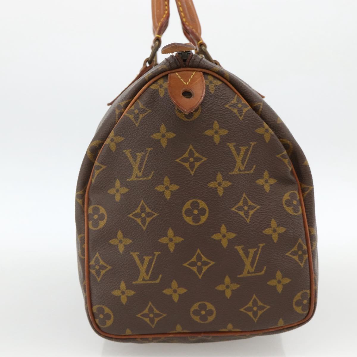 LOUIS VUITTON Monogram Speedy 30 Hand Bag M41526 LV Auth 158762