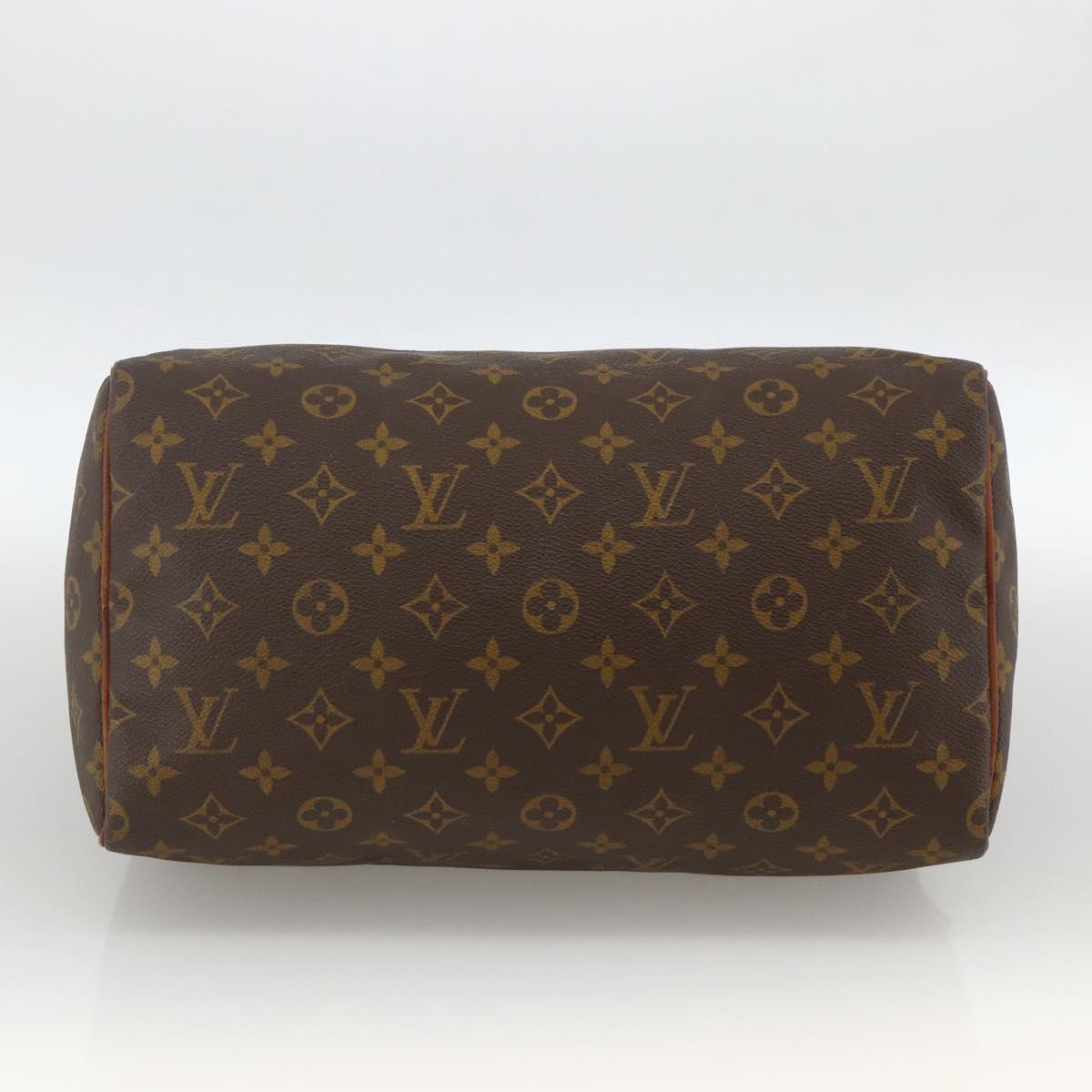 LOUIS VUITTON Monogram Speedy 30 Hand Bag M41526 LV Auth 158762