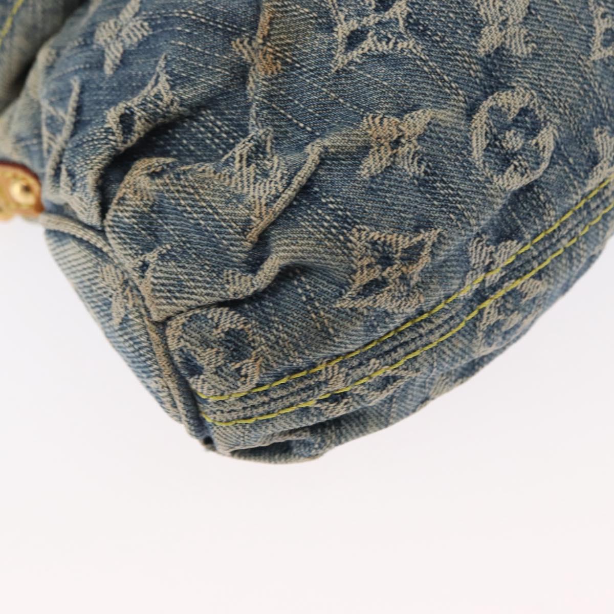 LOUIS VUITTON Monogram Denim Mini Pretty Raye Hand Bag Blue M95333 Auth 158782V